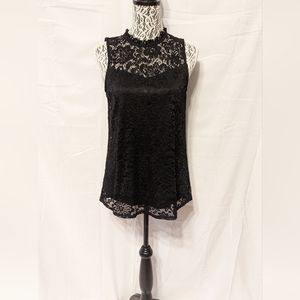 Apt 9 Black Lace Sleeveless Shirt!